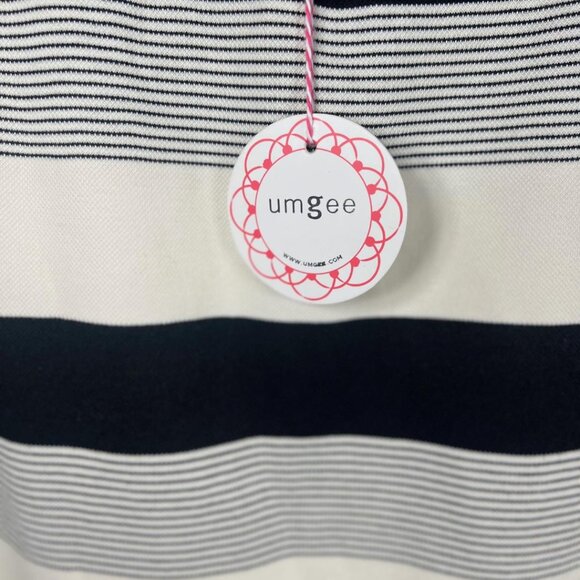 NWT Umgee Midi Length Striped Skirt in Black/Cream - Size S - Picture 2 of 5